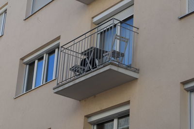 Balcony at an apartment building, architecture and design in residential building