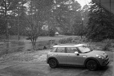 View of car on road