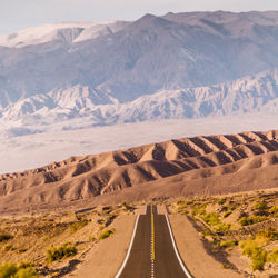 Road passing through a desert