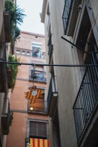 Low angle view of buildings against sky