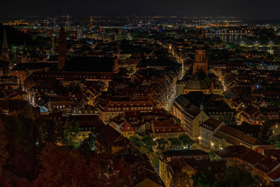 Night cityscape from heidelberg germany 