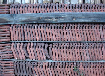 Stack of roof tiles