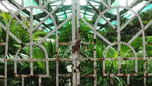 Full frame shot of metal structure