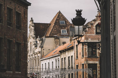 Low angle view of buildings against sky