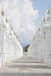 View of historical building against cloudy sky