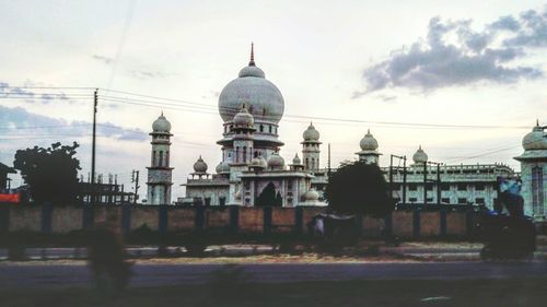 View of cathedral against cloudy sky