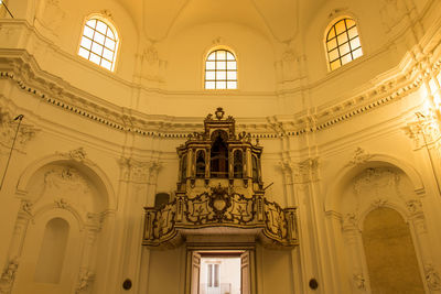 Low angle view of ceiling of building