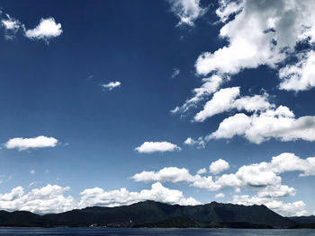 Low angle view of mountains against sky