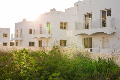 Residential buildings against sky