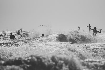 Close-up of woman in sea