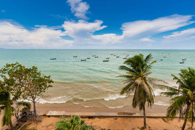 Scenic view of sea against sky