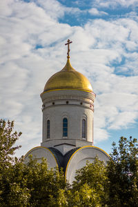 Low angle view of historical building against sky