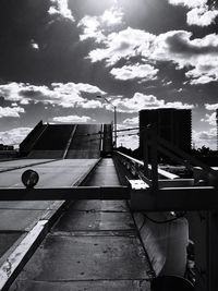 Built structure against cloudy sky