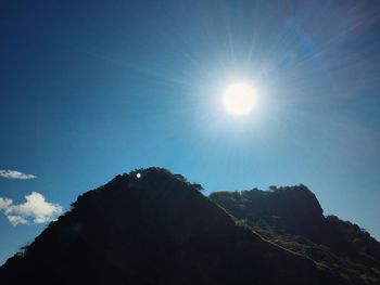 Low angle view of blue sky