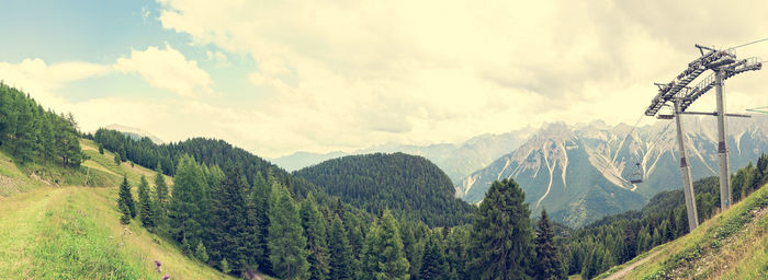 Panoramic view of landscape against sky