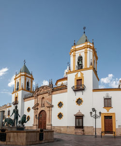 Low angle view of building against sky