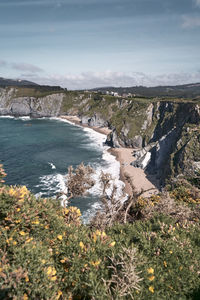 Scenic view of sea against sky