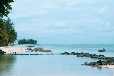 Scenic view of sea against sky