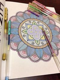 Close up of multi colored floral pattern