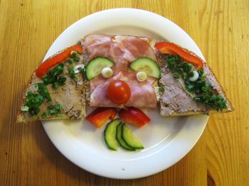 Close-up of food in plate