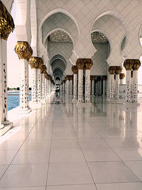 Panoramic view of colonnade and building