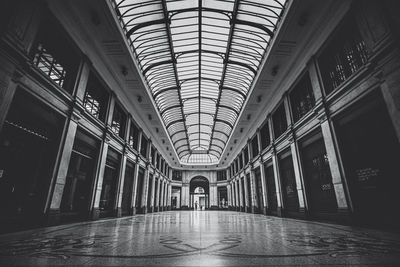 Empty corridor of building