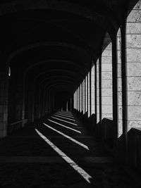 Empty corridor of building