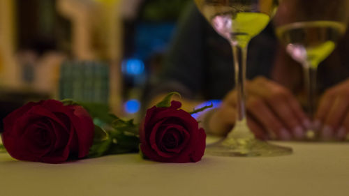 Close-up of rose bouquet
