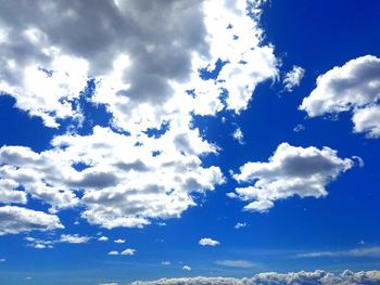 Low angle view of blue sky