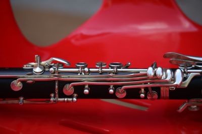 High angle view of piano keys