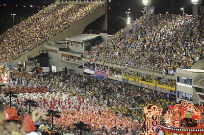 Crowd at night