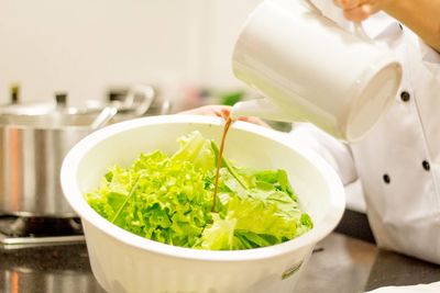 Close-up of salad in plate