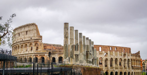 View of historic building against cloudy sky