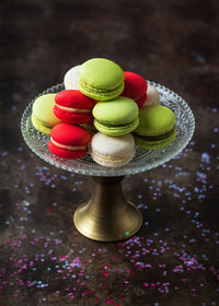 Close-up of dessert on table