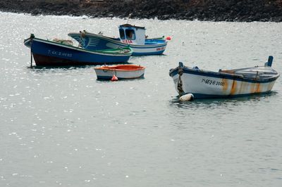 Boats in sea