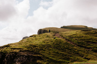 Low angle view of mountain against sky