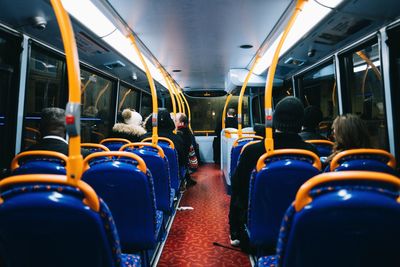 Group of people in train