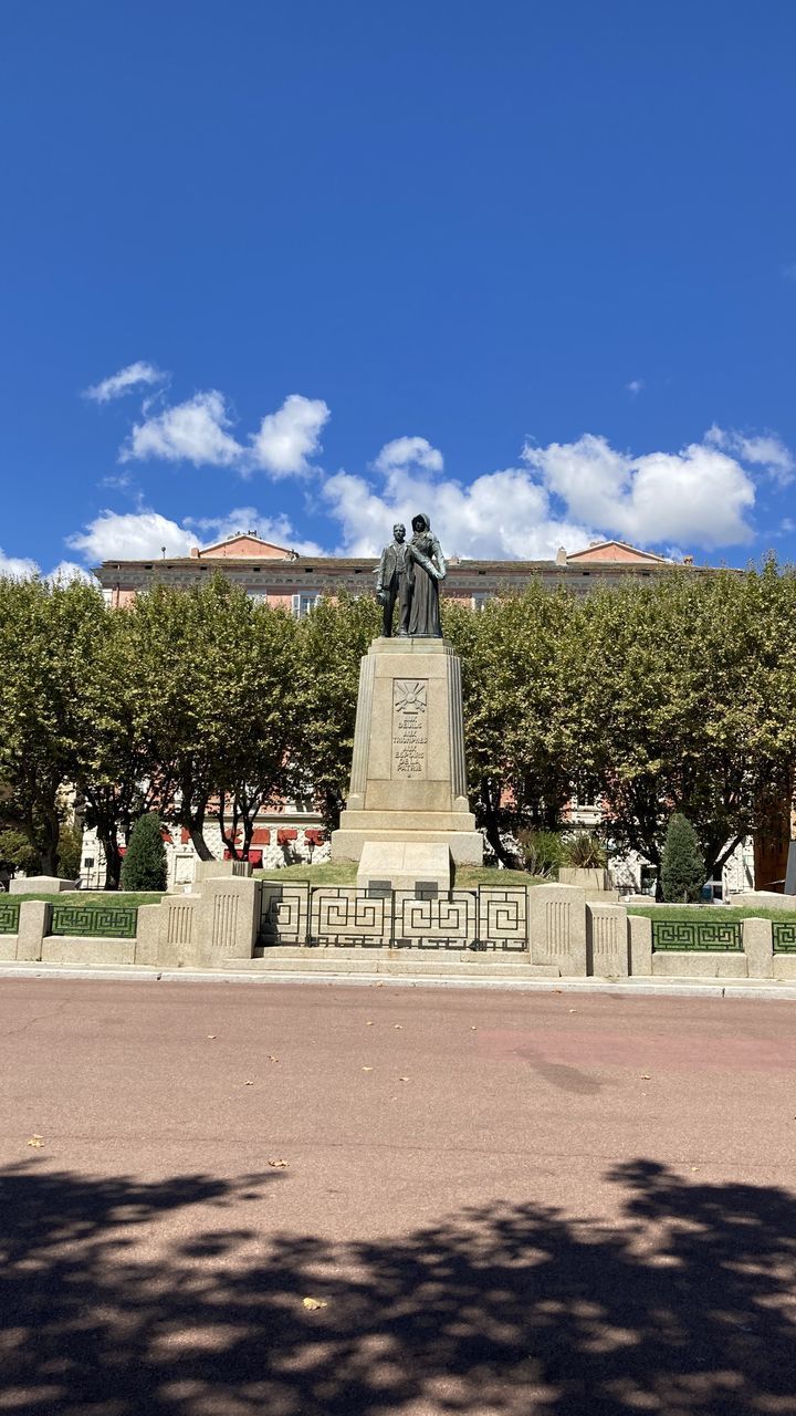 STATUE AGAINST SKY