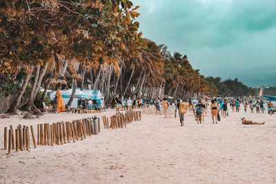 Group of people on beach