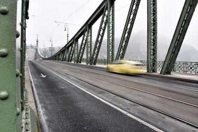 View of suspension bridge