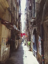 Narrow alley in city