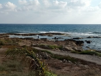 Scenic view of sea against sky