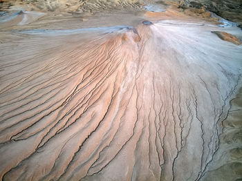 High angle view of land