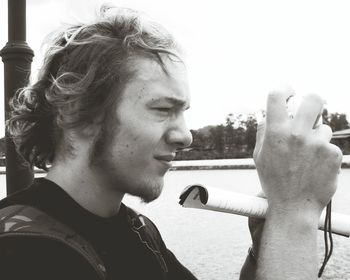 Close-up of young woman