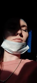 Close-up portrait of a young man