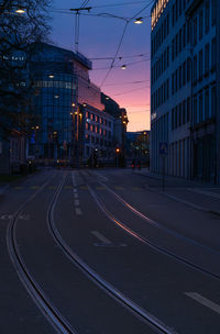 High angle view of city street