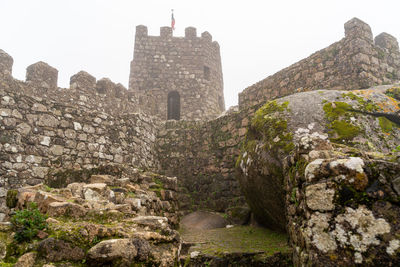 View of castle against the wall