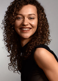 Portrait of smiling young woman