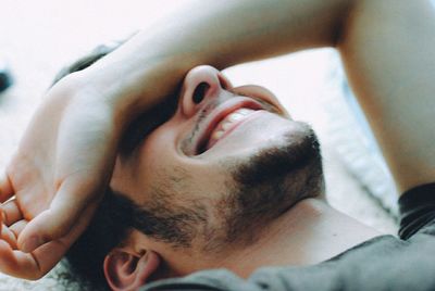 Close-up portrait of man