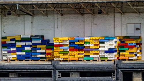 Baskets at harbor